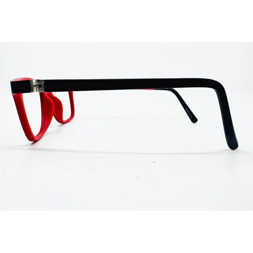 Adolfo Sport Eyeglass Frames Mens Black Red Swish 45-15-125 45mm